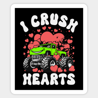 I Crush Hearts Monster Truck Sticker